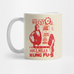 Wrestling girls match poster Mug